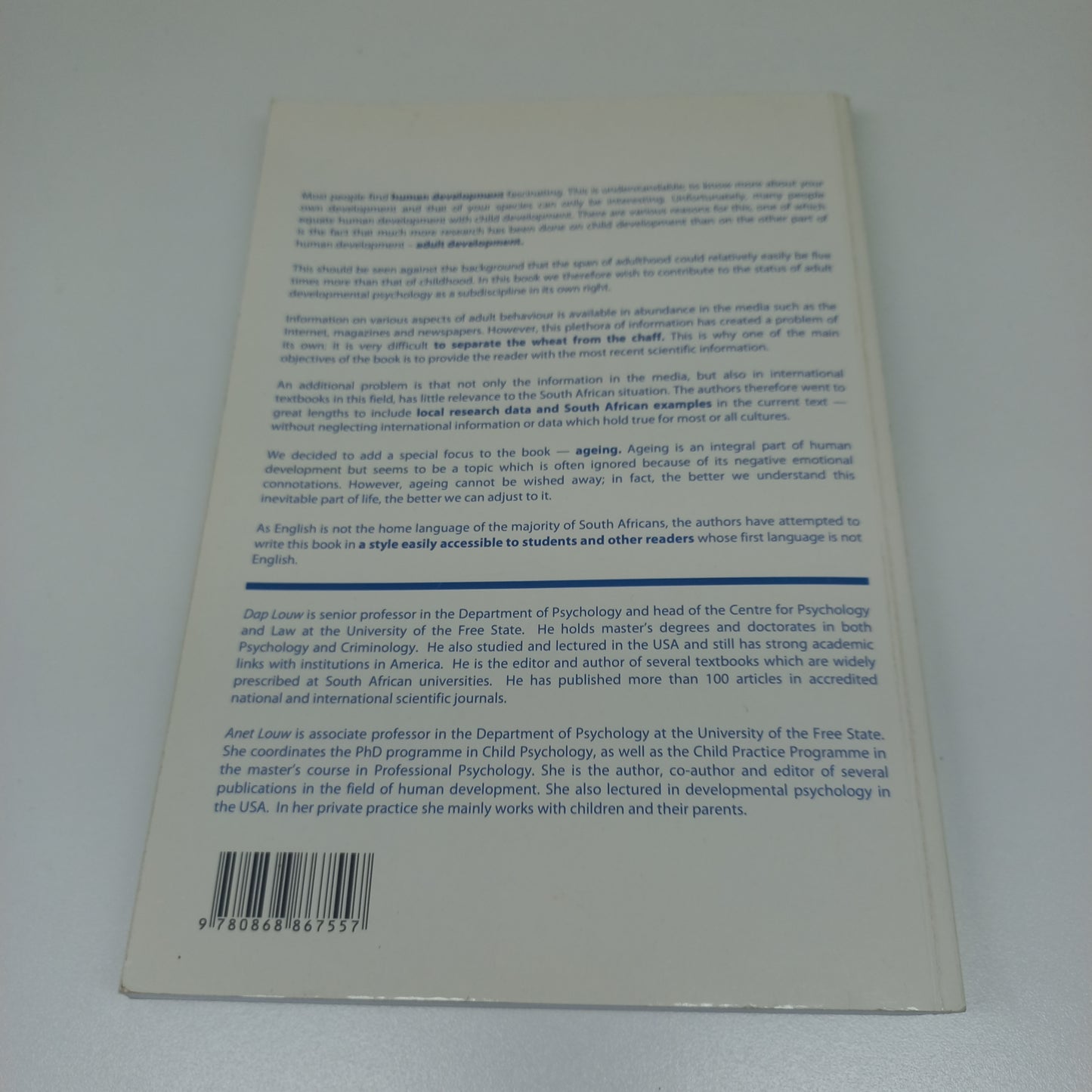 Adult Development and Ageing by D. Louw & A. Louw (2009)