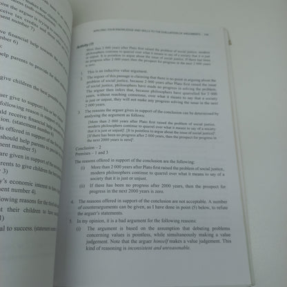 Critical Reasoning and the Art of Argumentation by M.E.S. Van Den Berg (2010) Revised Edition
