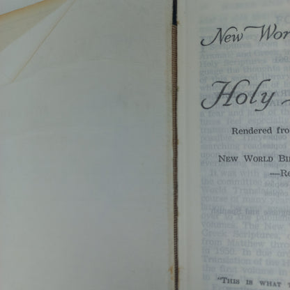 New World Translations of the Holy Scriptures