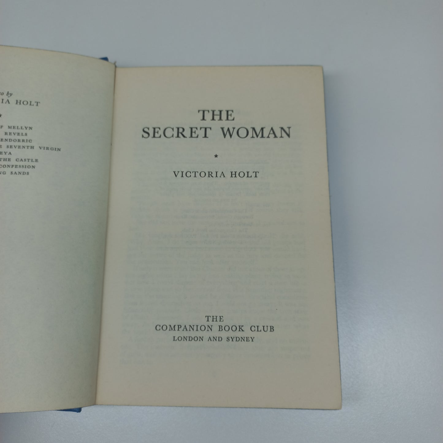 The Secret Women by Victoria Holt