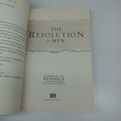 The Resolution for Men by Stephen & Alex Kendrick