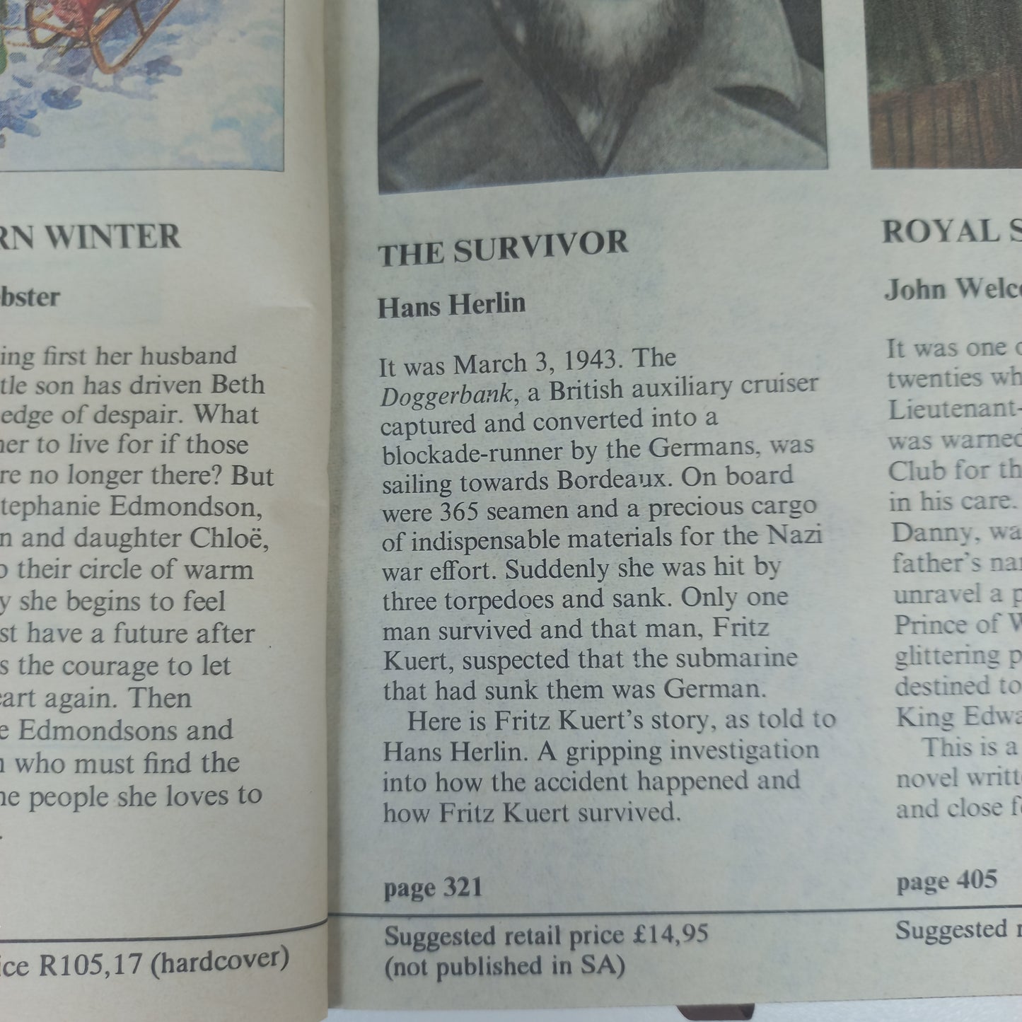 Without Remorse by T. Clancy, The Acorn Winter by E. Webster, The Survivor by H. Herlin & Royal Stakes by J. Welcome Reader's Digest 4 in 1