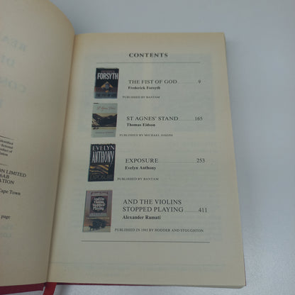 Reader's Digest (4 in 1) The Fist of God by F. Forsyth, St Agnes' Stand by T. Eidson, Exposure by E. Anthony & And the Violins Stopped Playing by A. Ramati