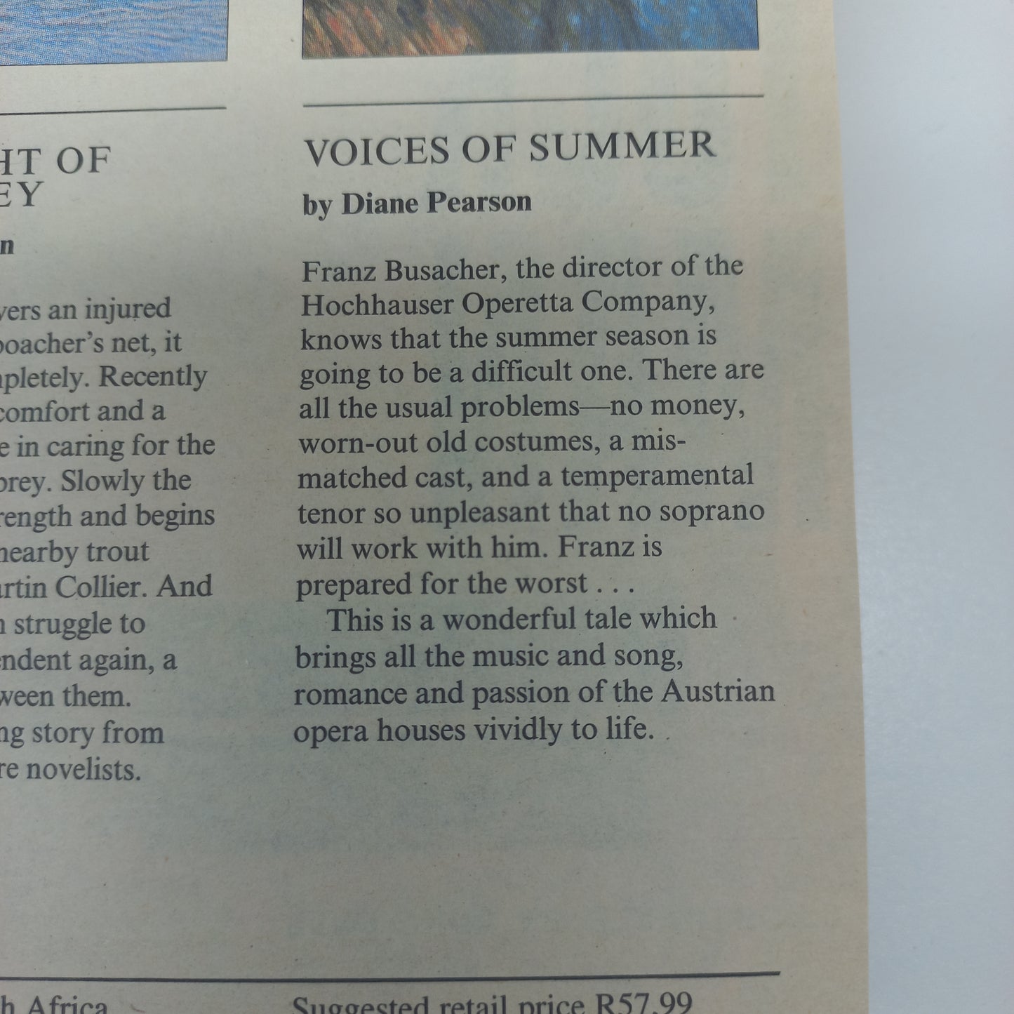 The Tick Tock Man by T. Strong, Remember Me by M.H. Clark, The Flight of the Osprey by E. Clarkson & Voices of Summer by D. Pearson Reader's Digest (4 in 1)