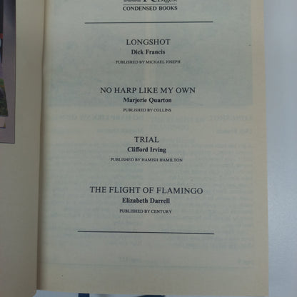 Reader's Digest (4 in 1) Longshot by D. Francis, No Harp Like My Own by M. Quarton, Trial by C. Irving & The Flight of Flamingo by E. Darrell
