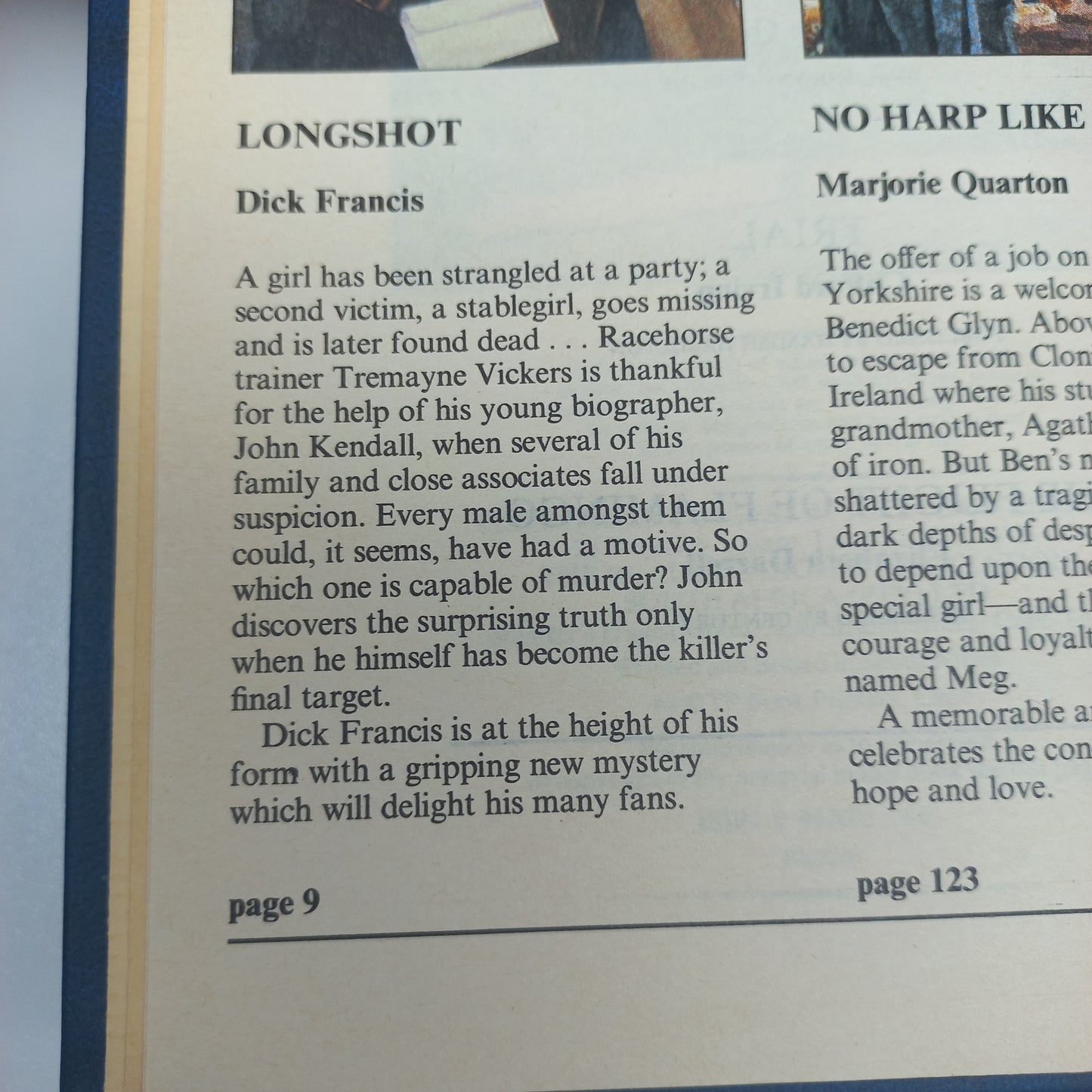 Reader's Digest (4 in 1) Longshot by D. Francis, No Harp Like My Own by M. Quarton, Trial by C. Irving & The Flight of Flamingo by E. Darrell