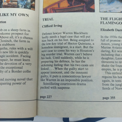 Reader's Digest (4 in 1) Longshot by D. Francis, No Harp Like My Own by M. Quarton, Trial by C. Irving & The Flight of Flamingo by E. Darrell