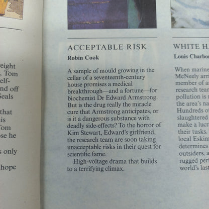 Reader's Digest (4 in 1) Free to Trade by M. Ridpath, Cloud Shadows by E. Webster, Acceptable Risk by R. Cook & White Harvest by L. Charbonneau