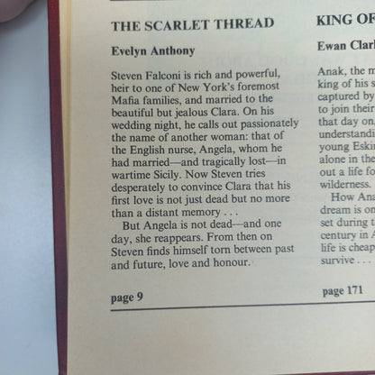 Reader's Digest (4 in 1) The Scarlet Thread by E. Anthony, King of the Wild by E. Clarkson, What Was Good About Today by C. Kruckeberg & The Minotaur by S. Coonts