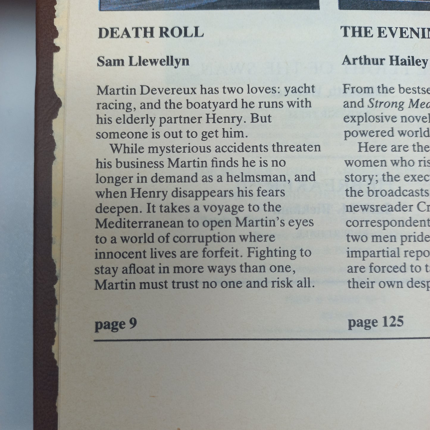 Death Roll by S. Llewellyn, The Evening News by A. Hailey, The Flight of the Swan by E. Webster & Tiebreaker by J.M. Bickham Reader's Digest (4 in 1)