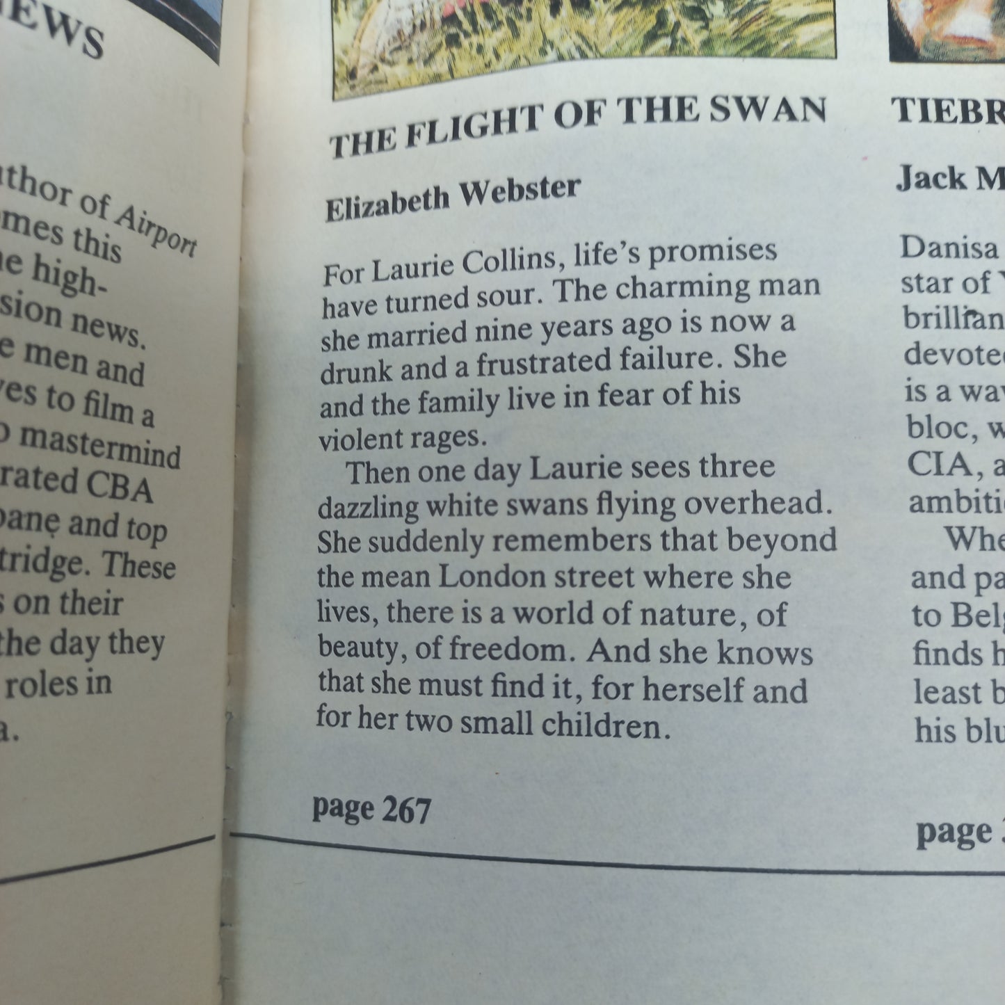 Death Roll by S. Llewellyn, The Evening News by A. Hailey, The Flight of the Swan by E. Webster & Tiebreaker by J.M. Bickham Reader's Digest (4 in 1)