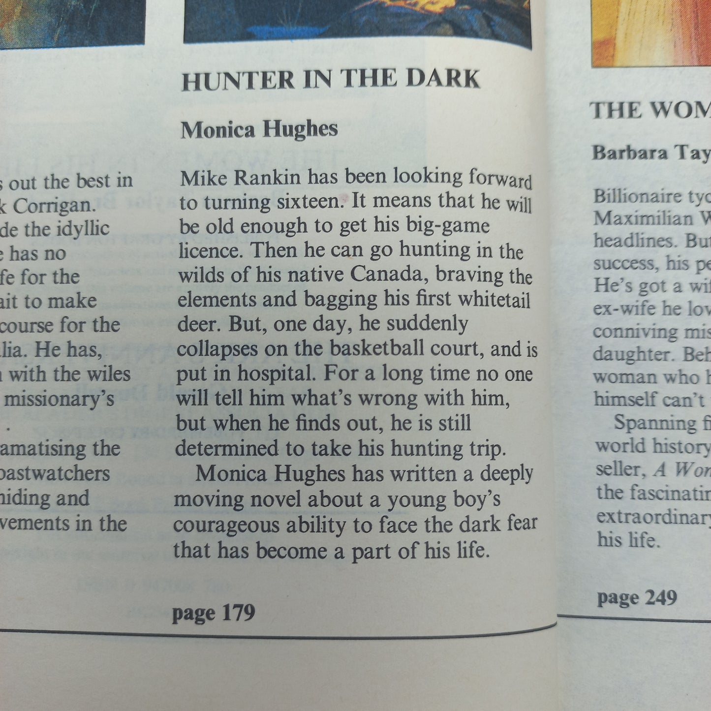 Deathwatch by C. Falconer, Hunter in the Dark by M. Hughes, The Women in His Life by B.T. Bradford & The Ark's Anniversary by G. Durrell Reader's Digest (4 in 1)
