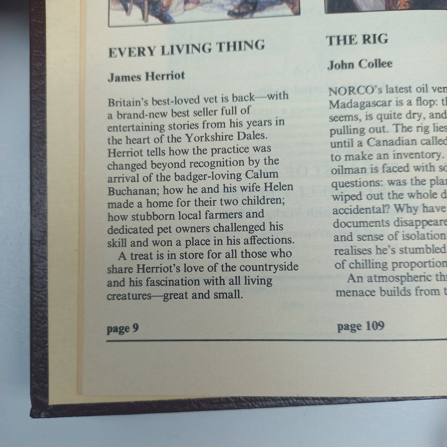 Reader's Digest (4 in 1) Every Living Thing by J. Herriot, The Rig by J. Collee, Anna by C. Harrod-Eagles & The Last of the Cockleshell Heroes by W. Sparks