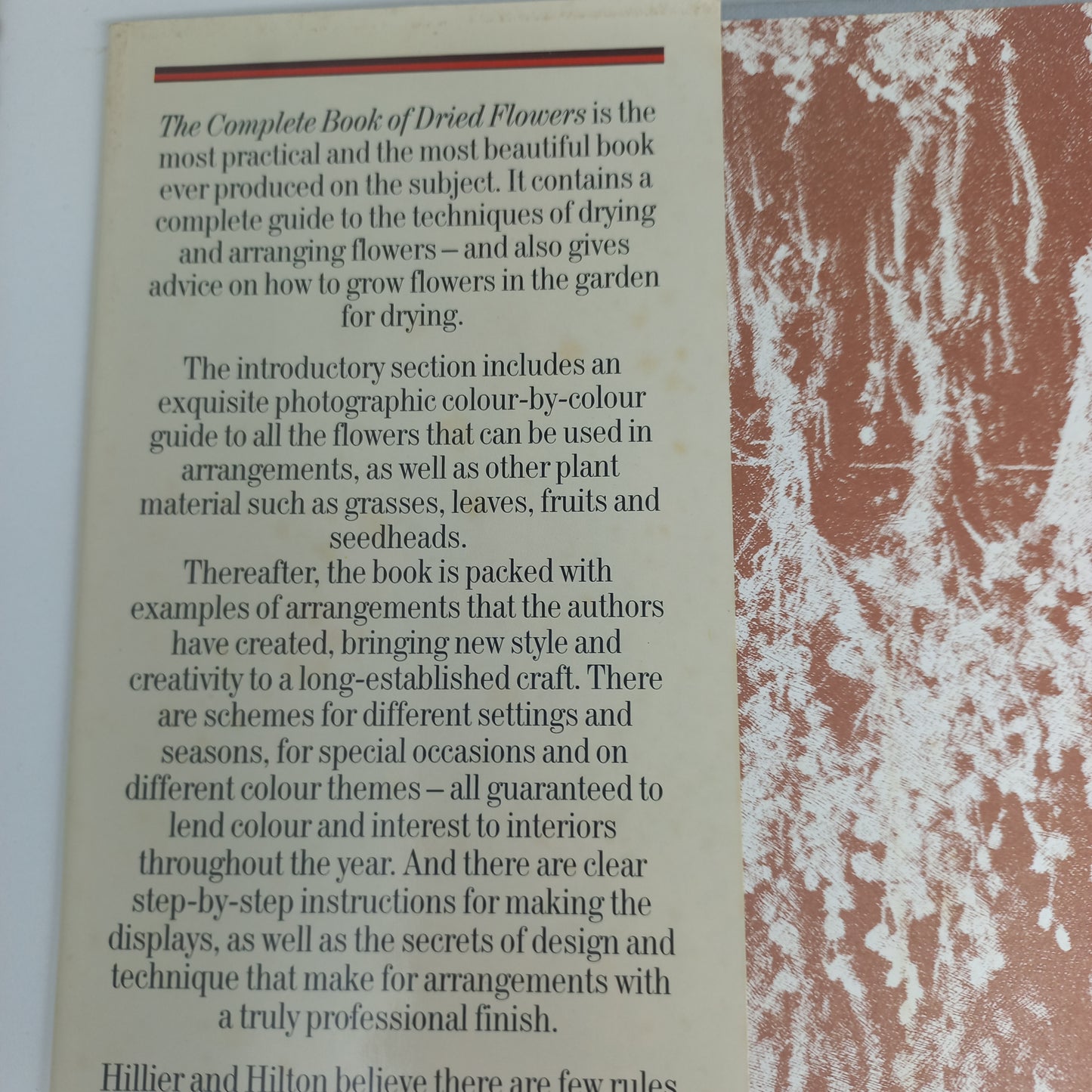 The Complete Book of Dried Flowers by Malcolm Hillier & Colin Hilton