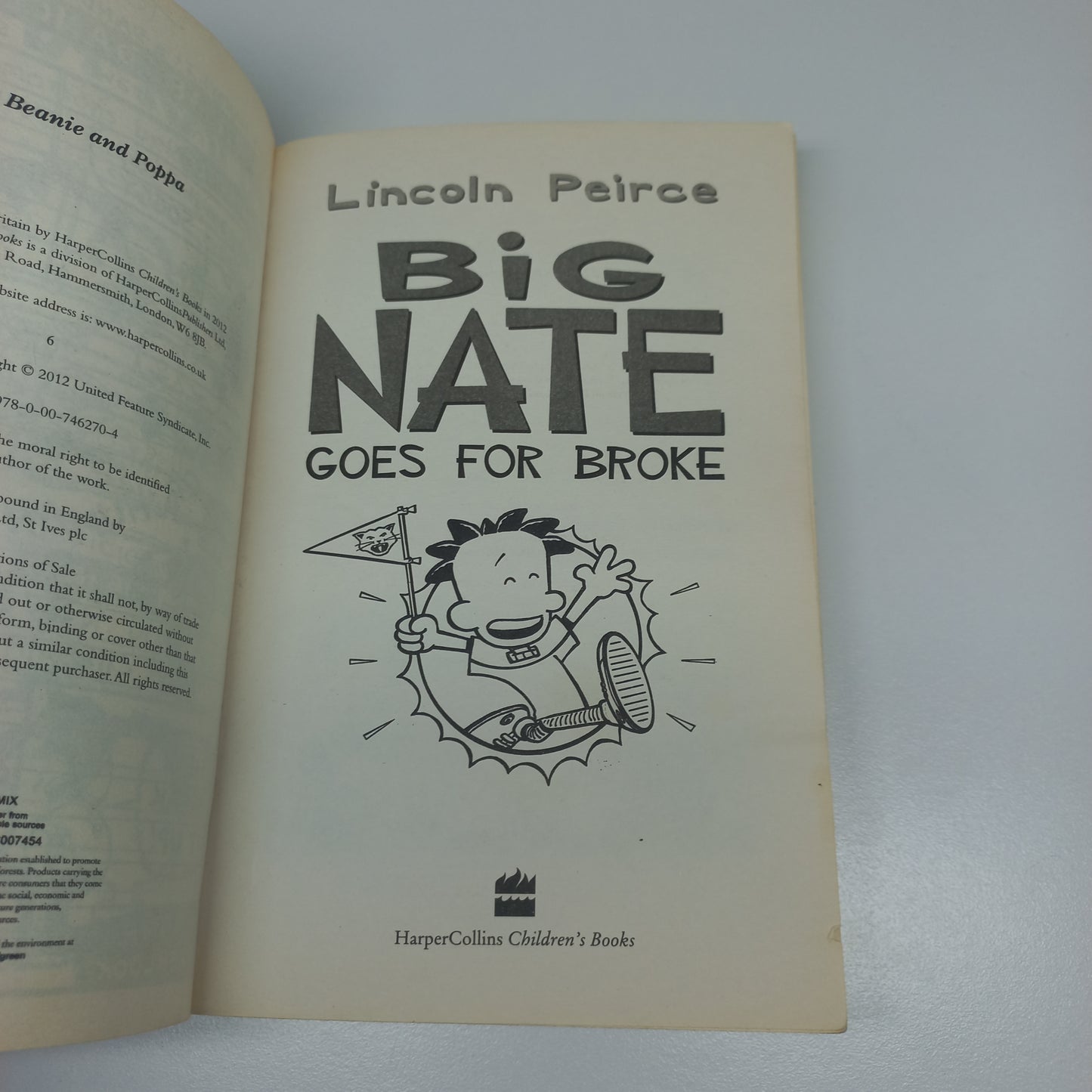 Big Nate Goes for Broke by Lincoln Peirce (Big Nate Novels #4)