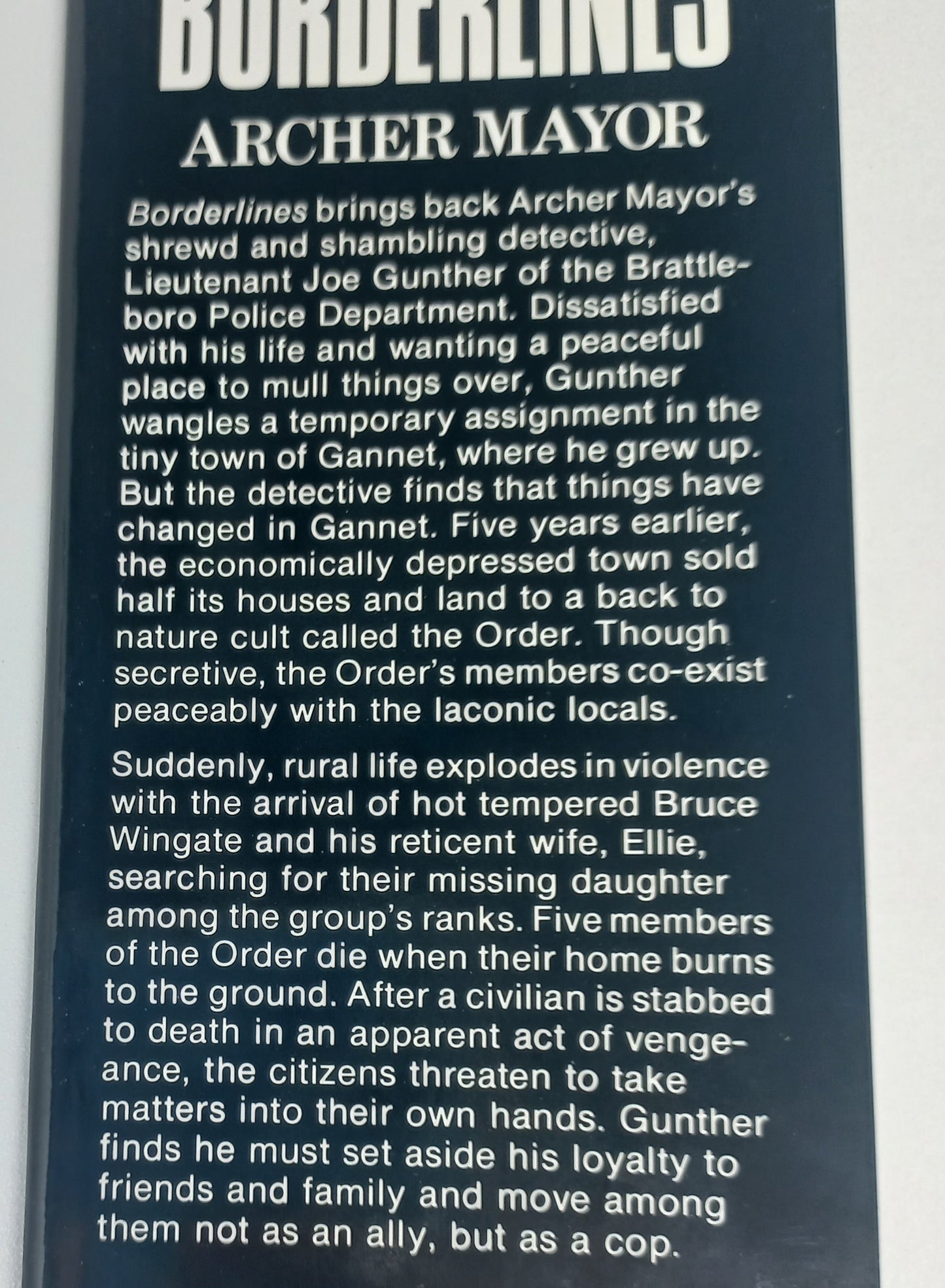 Borderlines by Archer Mayor (Joe Gunther #2)