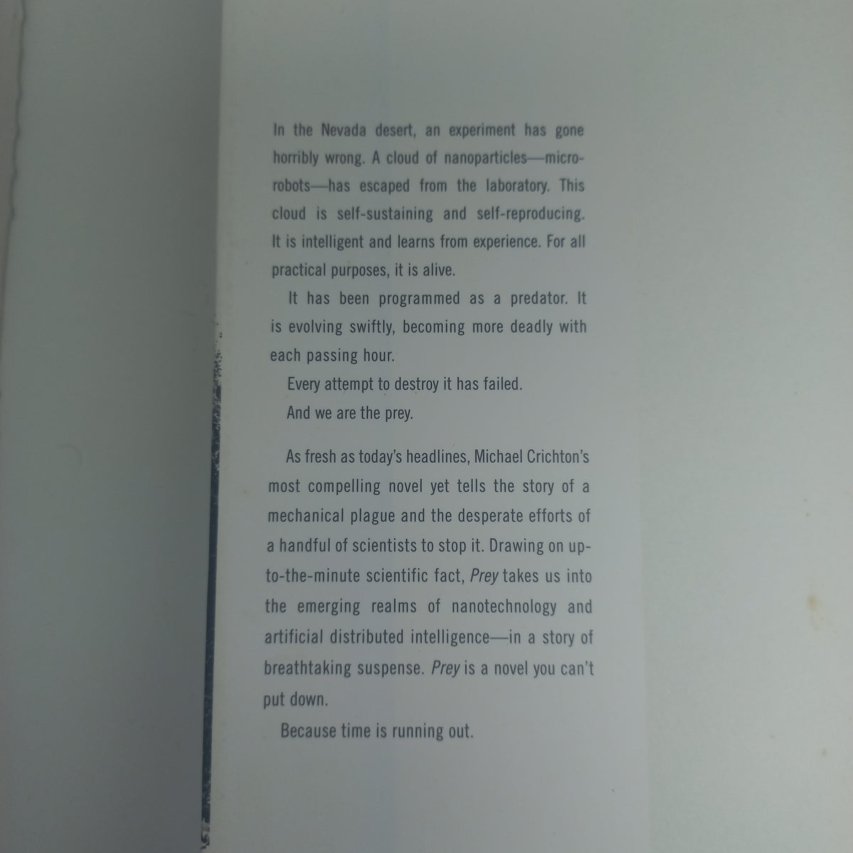 Prey by Michael Crichton