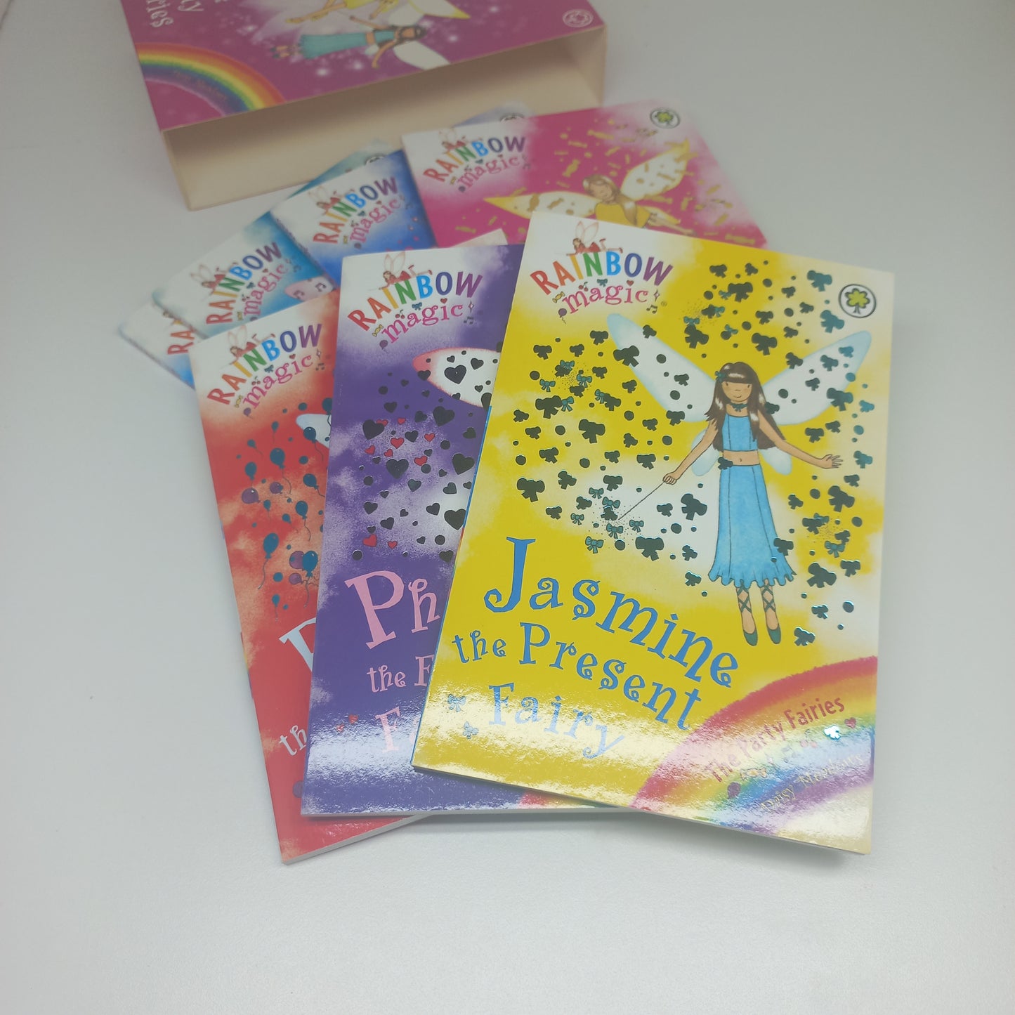 Rainbow Magic The Party Fairies Series 3 by Daisy Meadows Box Set Books 15-21