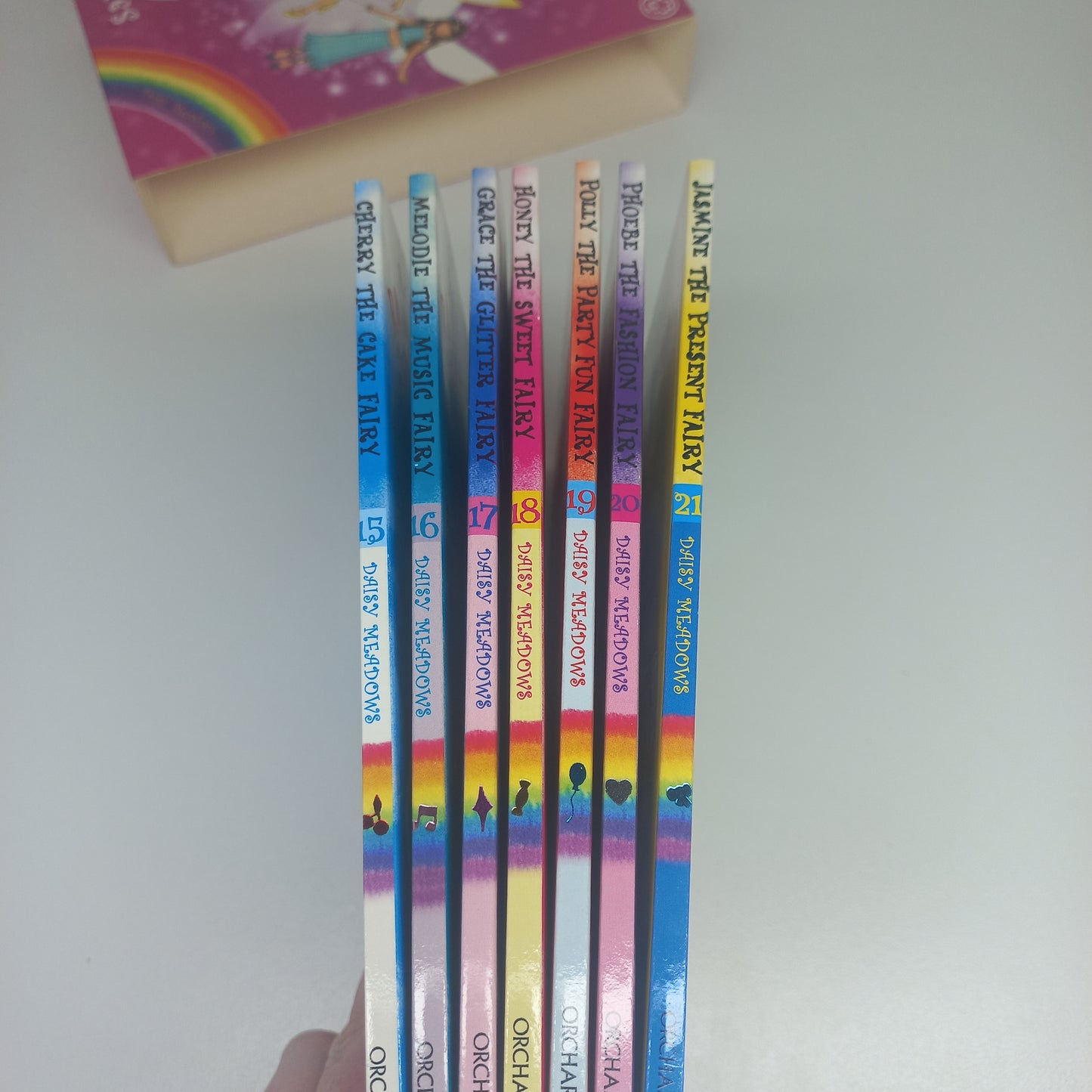 Rainbow Magic The Party Fairies Series 3 by Daisy Meadows Box Set Books 15-21