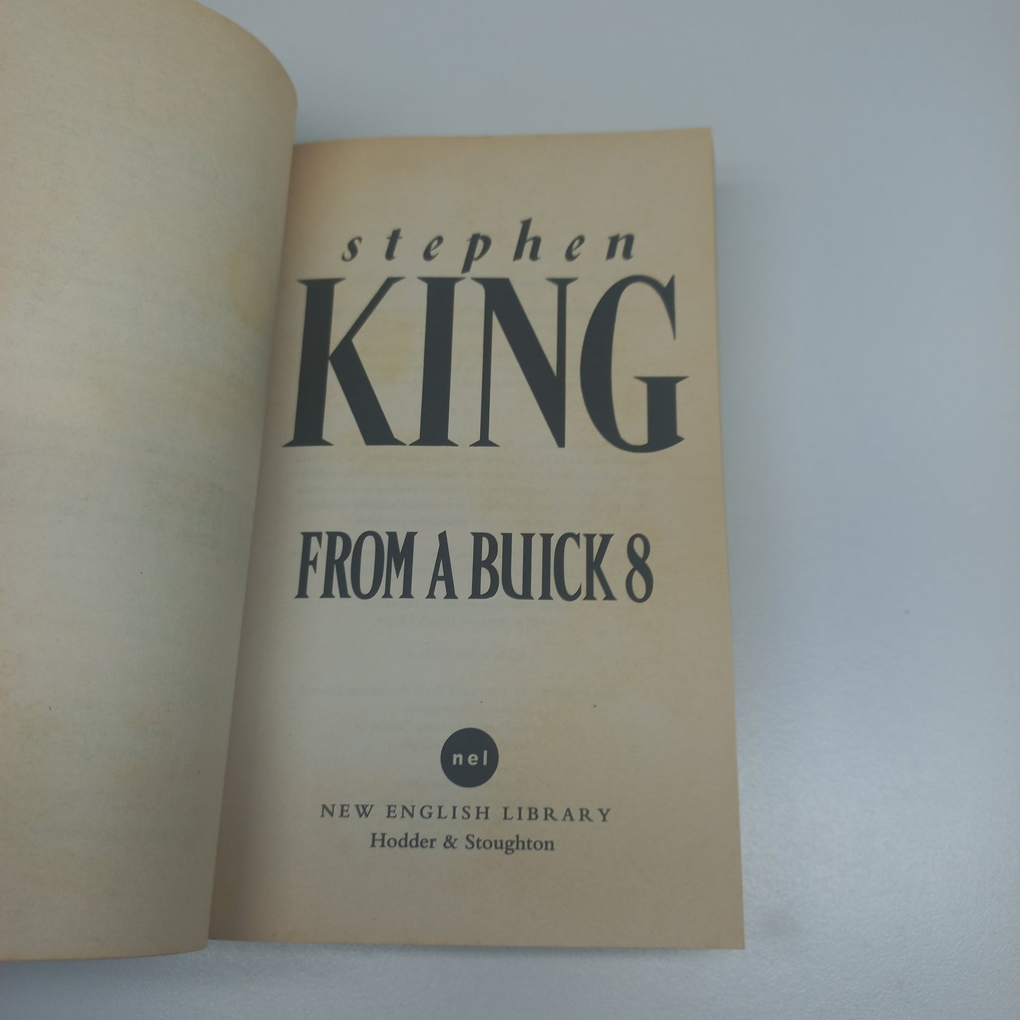 From a Buick 8 by Stephen King