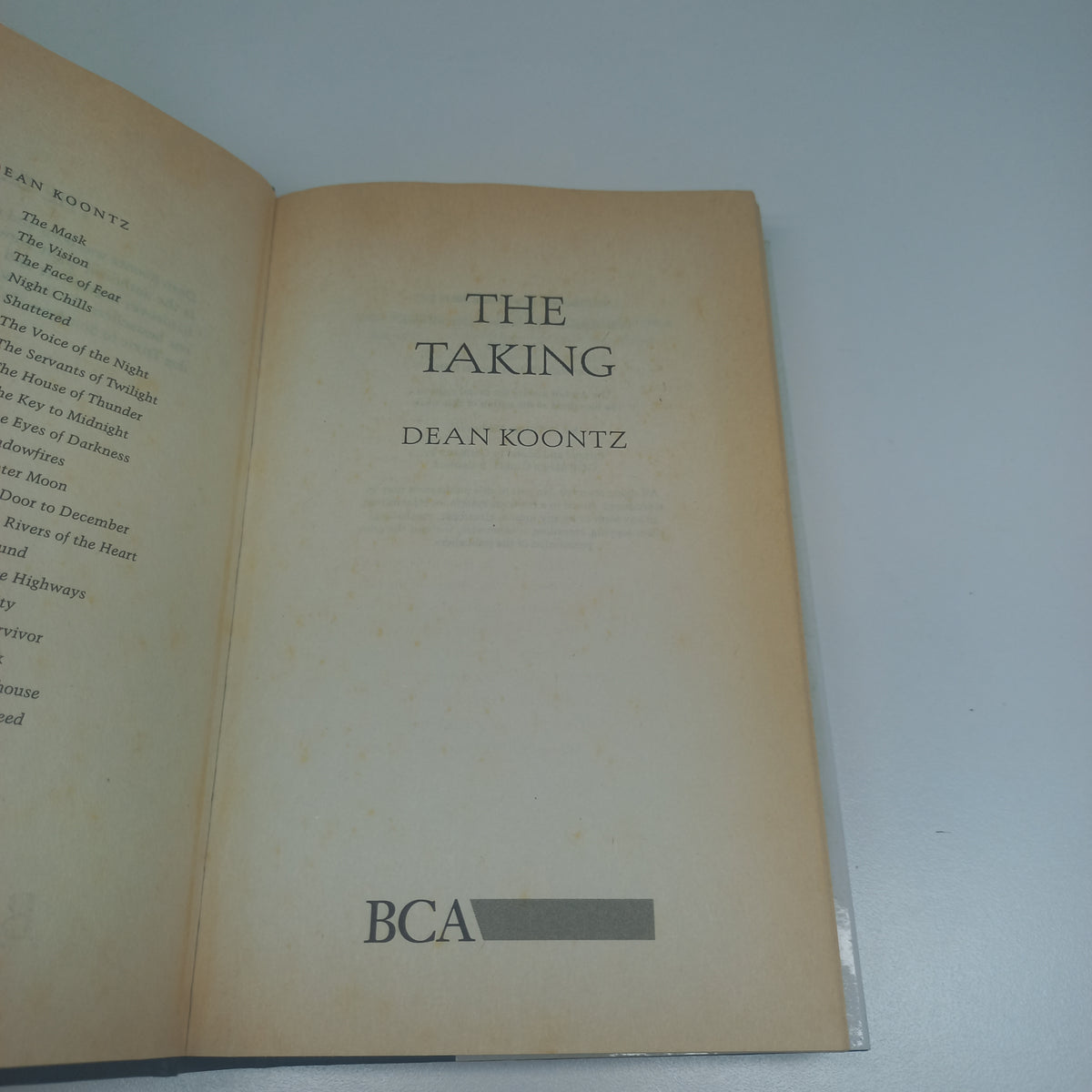 The Taking by Dean Koontz