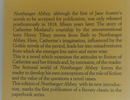 Northanger Abbey by Jane Austen