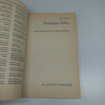 Northanger Abbey by Jane Austen