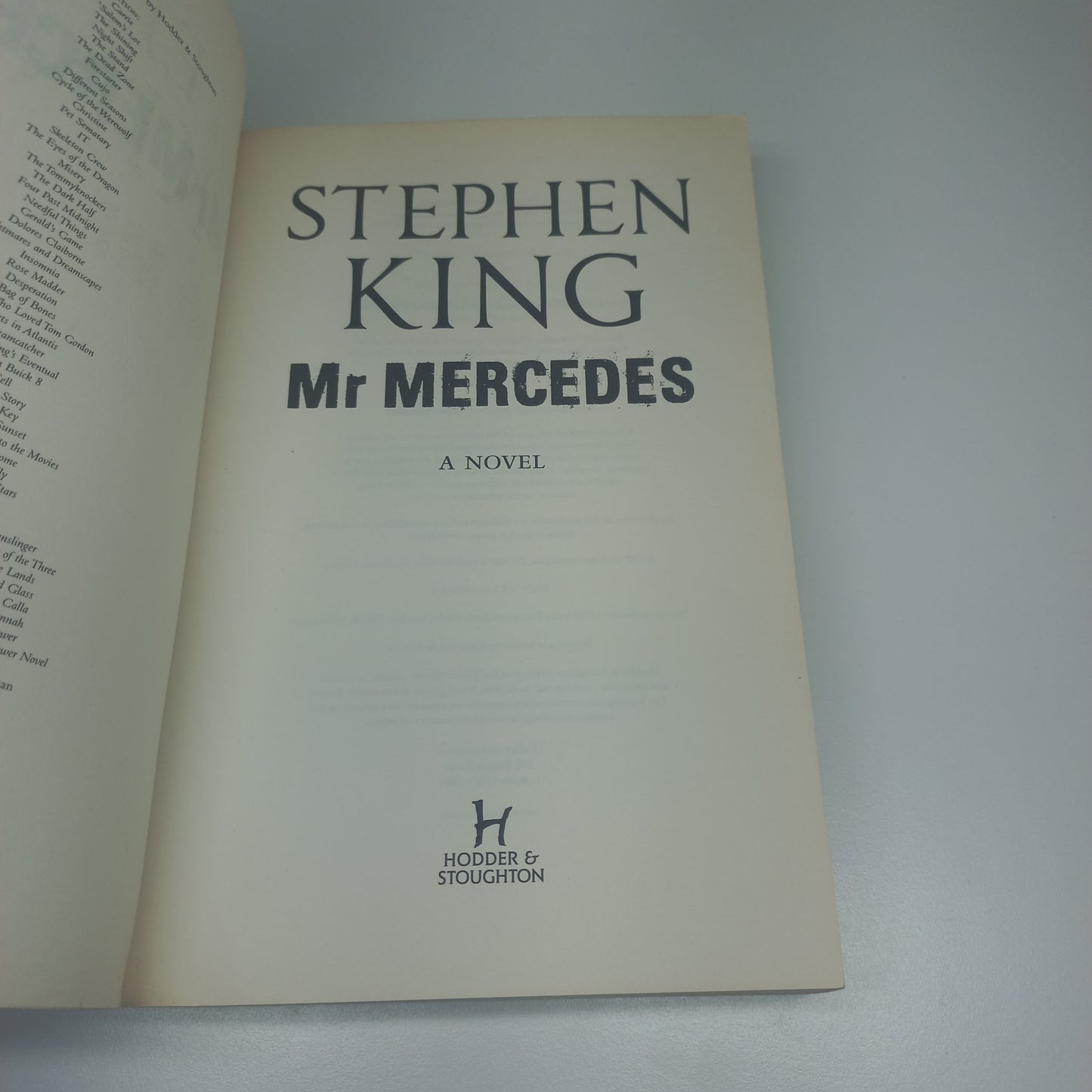 Mr Mercedes by Stephen King (Bill Hodges #1)