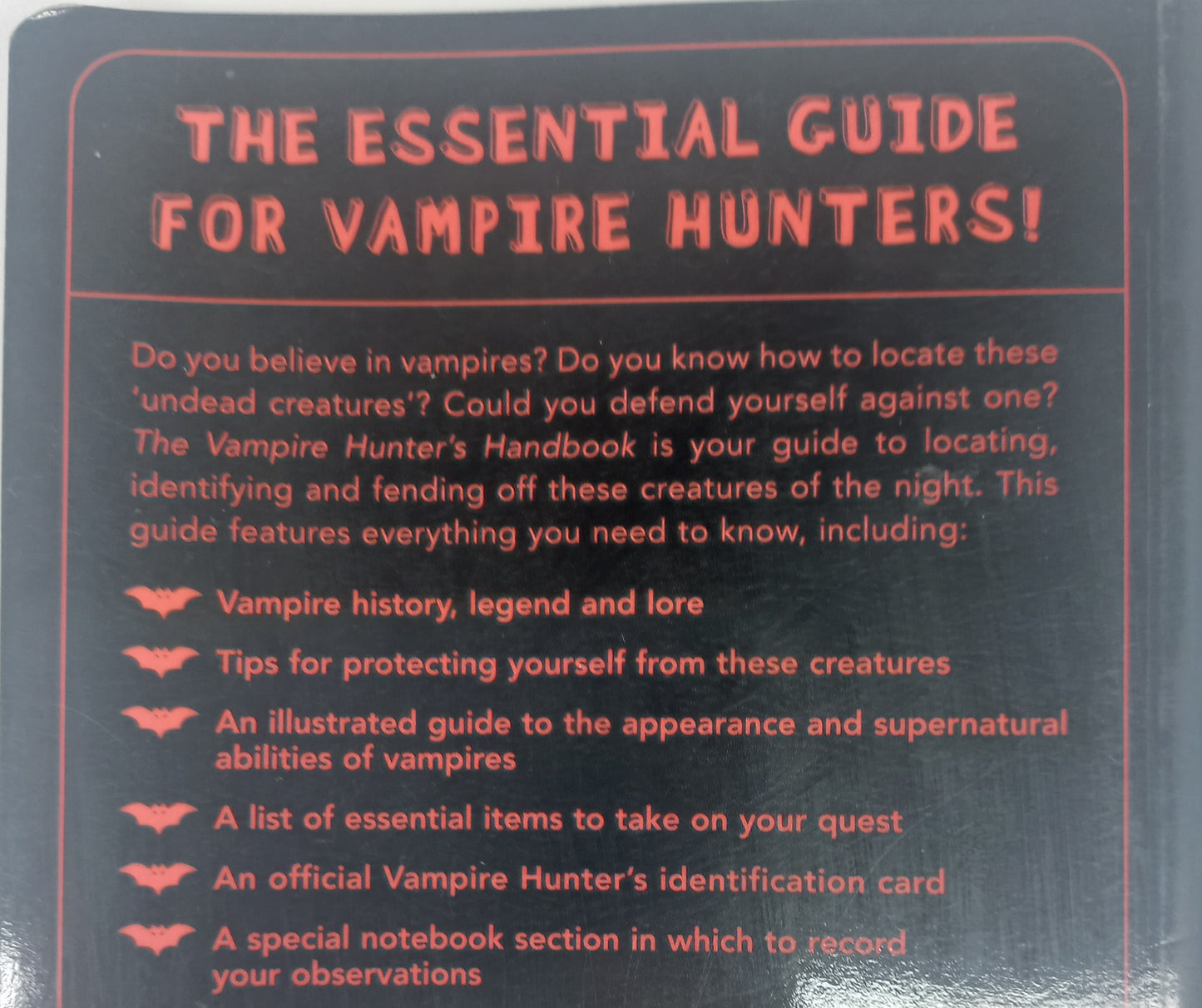 The Vampire Hunter's Handbook: A Field Guide to the Paranormal by Erin Slonaker