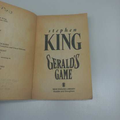 Gerald's Game by Stephen King