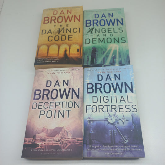 Dan Brown 4 Book Bundle The Da Vinci Code, Angels and Demons, Digital Fortress & Deception Point