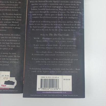 Dan Brown 4 Book Bundle The Da Vinci Code, Angels and Demons, Digital Fortress & Deception Point