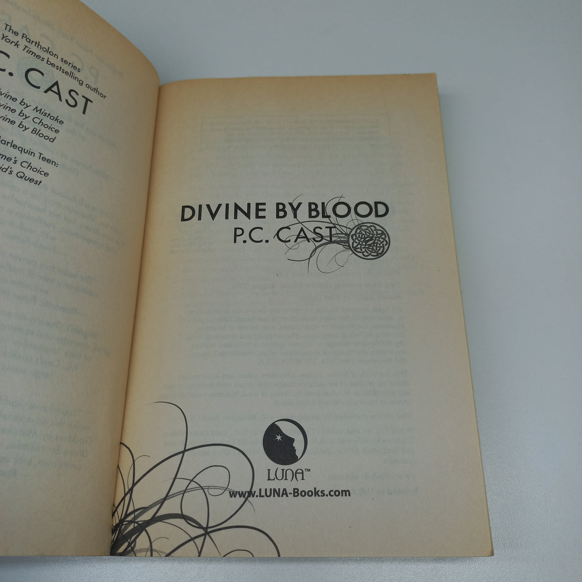 Divine by Blood by P.C. Cast (Partholon #3)