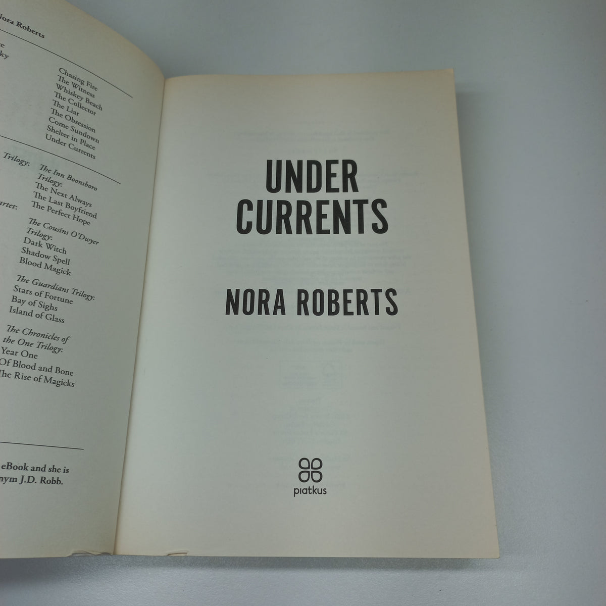 Under Currents by Nora Roberts