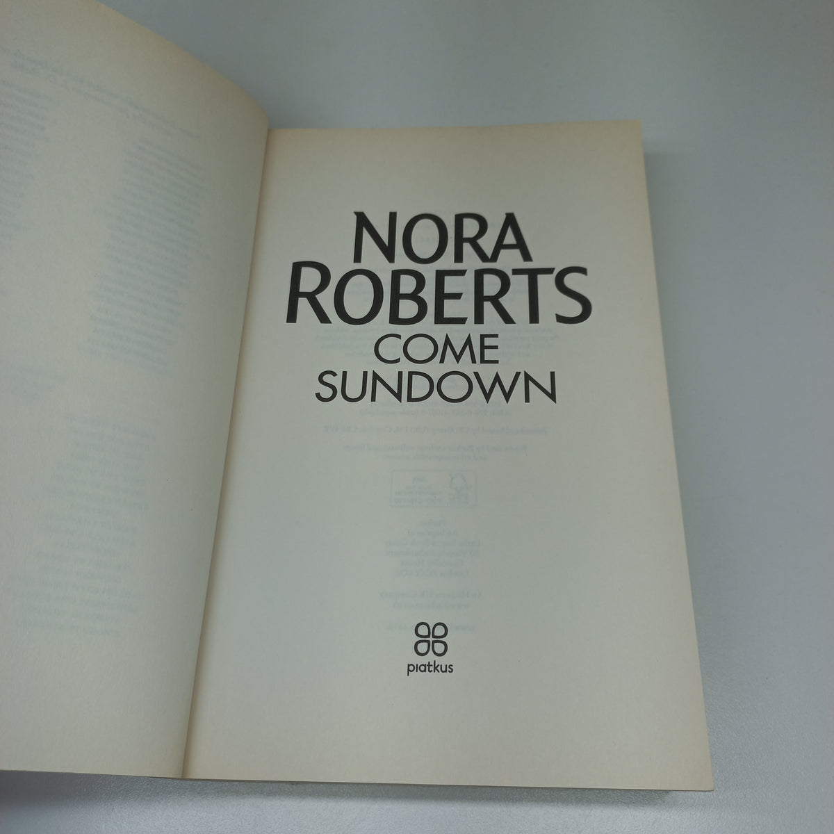 Come Sundown by Nora Roberts