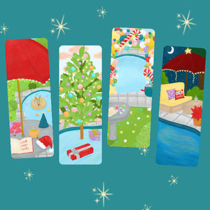 Christmas by the Pool Traditional Bookmarks